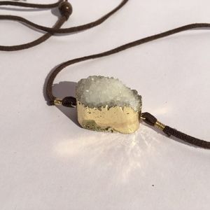 Leather strap Stone Bracelet